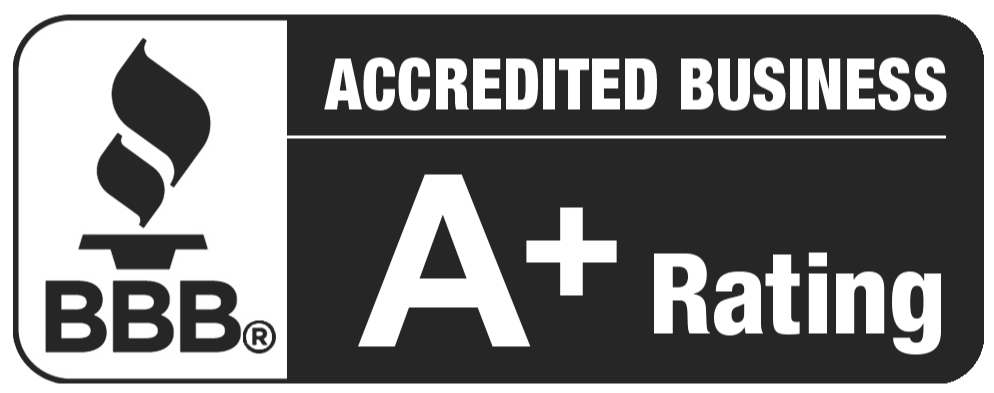 Better Business Bureau A+ Accreditation logo symbolizing trust, integrity, and reliability in business.