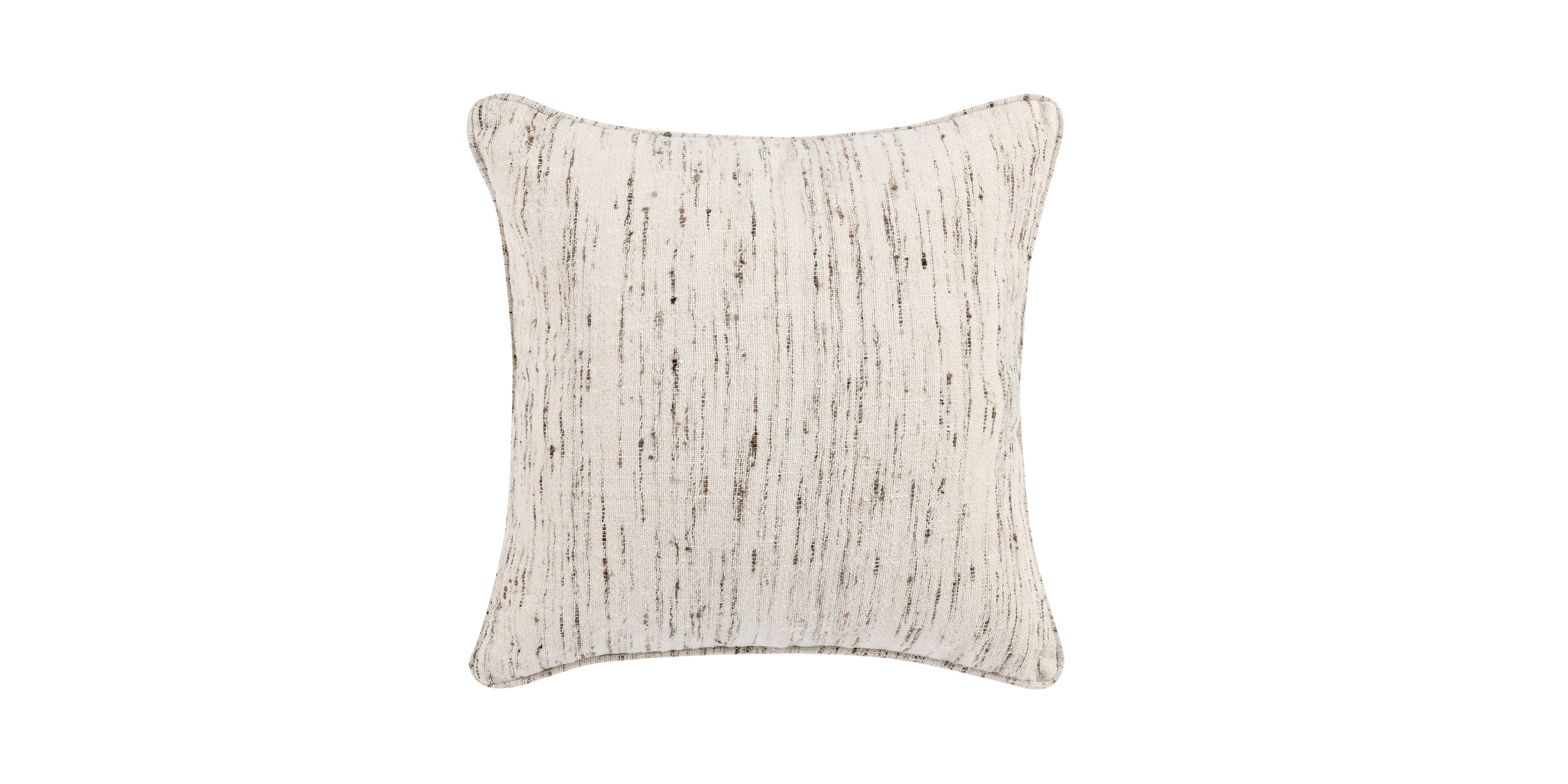 Stylish cream decorative pillow with textured design, perfect for enhancing any living space.