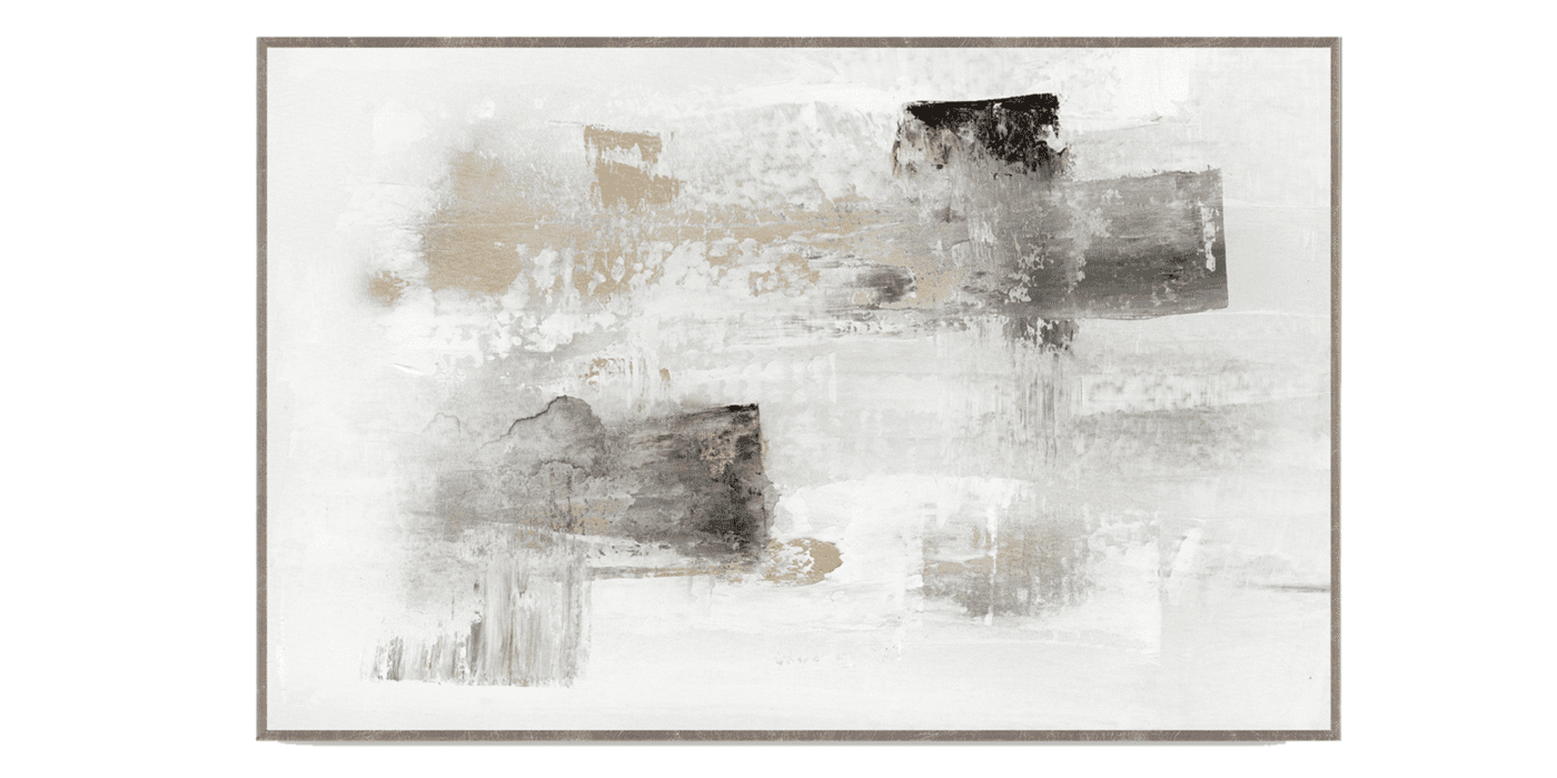 Modern abstract art with dynamic movement, textured brushstrokes, and contrasting colors of light and shadow.