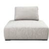 Elegant gray chaise lounge with a modern design, perfect for comfort in contemporary spaces.
