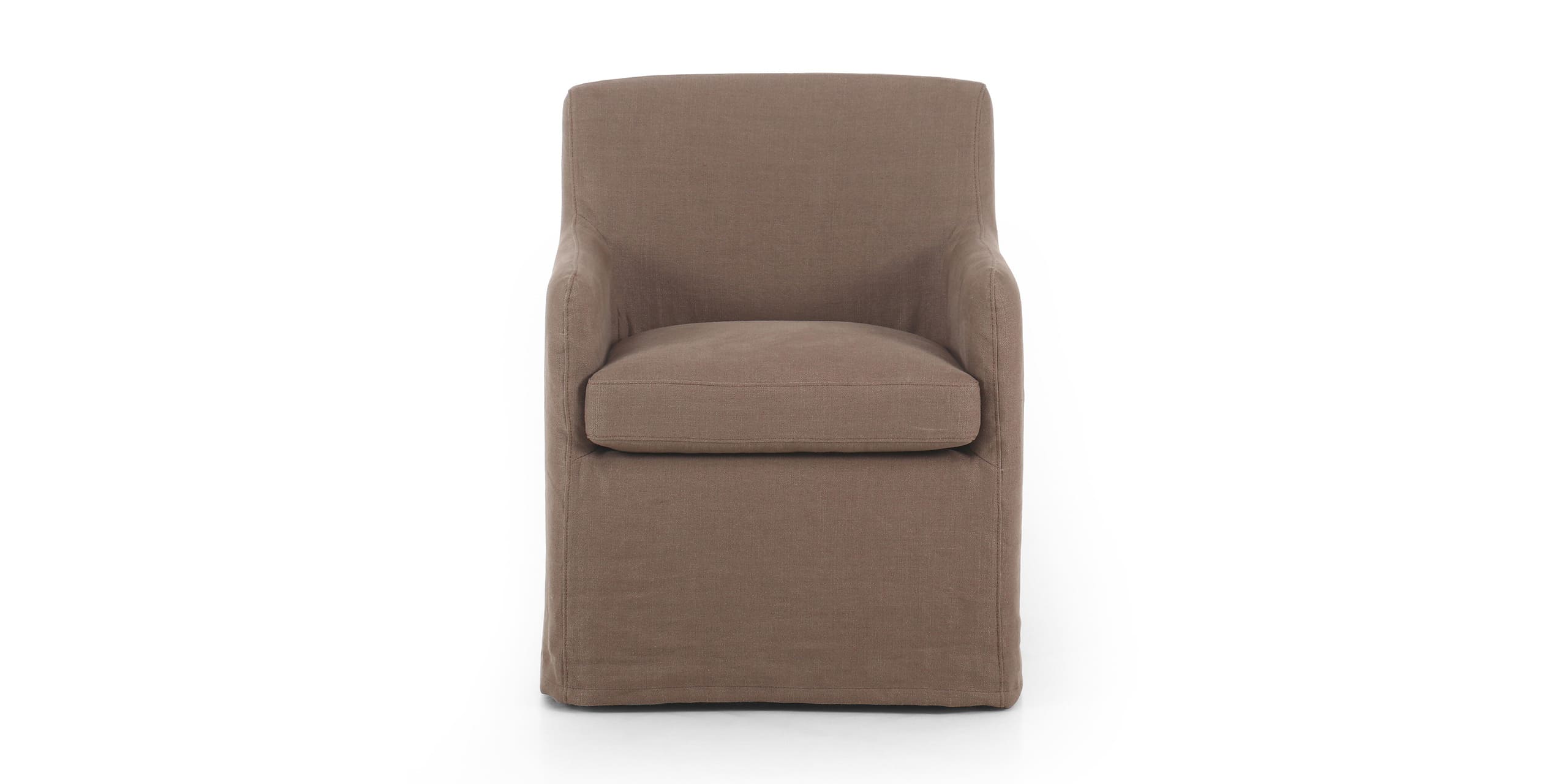 Modern brown chair offering comfort and elegance for cozy living spaces.