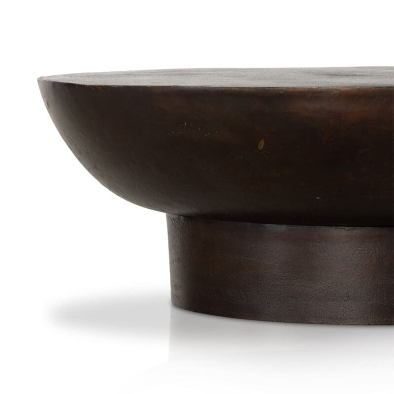 Stylish dark wood bowl with minimalist design, perfect for decor or serving in any setting.