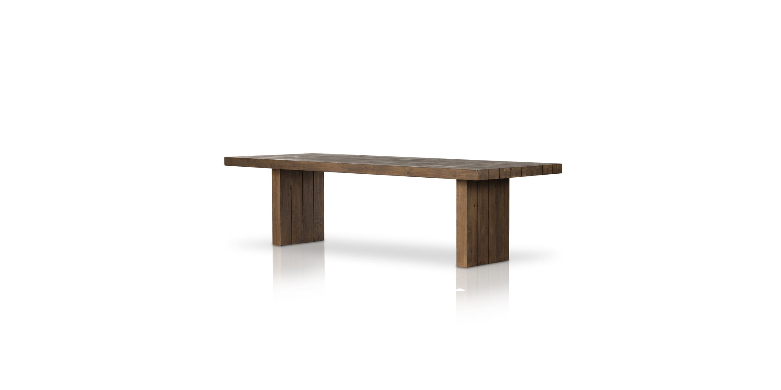Elegant wooden table with minimalist design, perfect for any contemporary space or home office.
