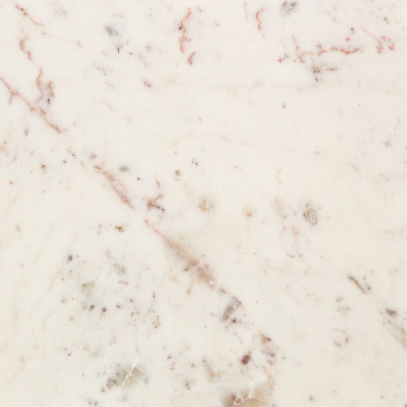 Elegant white marble with gray veining and reddish-brown lines for a luxurious accent.