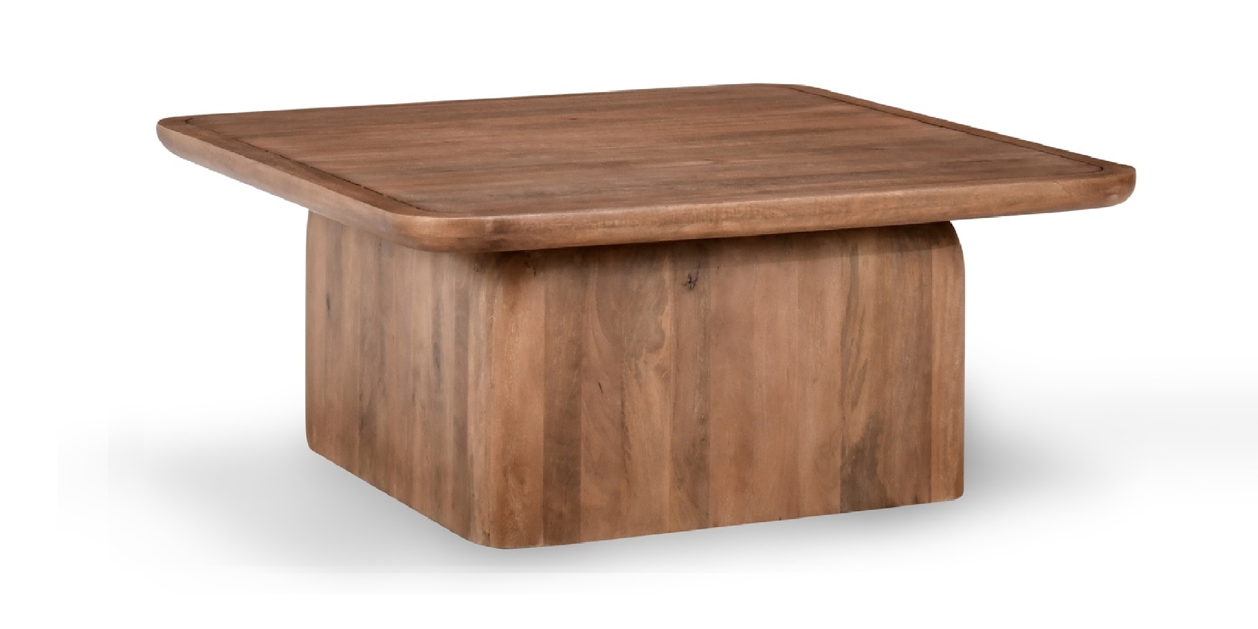 Stylish wood coffee table with natural finish, perfect for cozy living rooms and versatile decor.