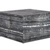 Sophisticated dark marble coffee table, perfect centerpiece for modern home interiors.