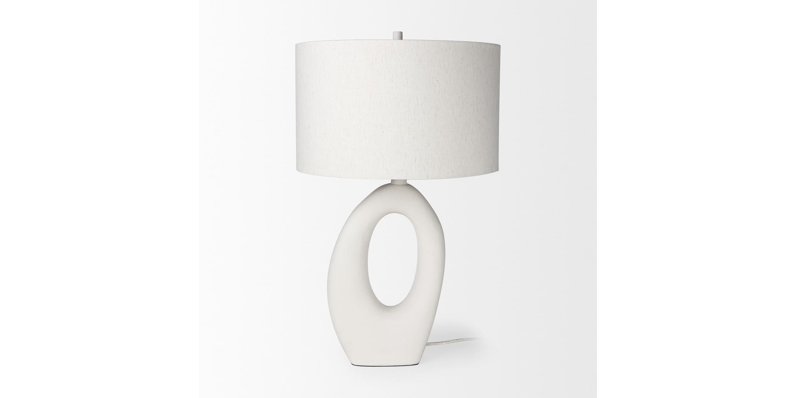 Elegant modern table lamp with artistic design, perfect for contemporary home decor.